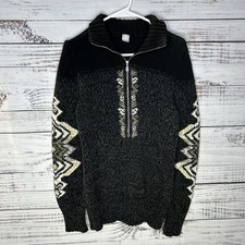 Bogner Fire  Ice Half 1/2 Zip Knit Sweater Nordic Womens Size EU 38 / US Medium