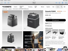 Dometic PLB-40 Chargeable Portable Lithium Battery Pack 40Ah 12V w/ LCD Display