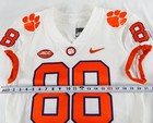 2017-22 Clemson Tigers #88 Game Issued Pos Used White Jersey Football NP R 42 70 — photo 3