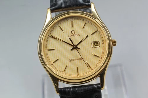 Vintage 1984 Near MINT OMEGA Seamaster 196.0251 Cal.1430 Quartz 33mm Men's Watch