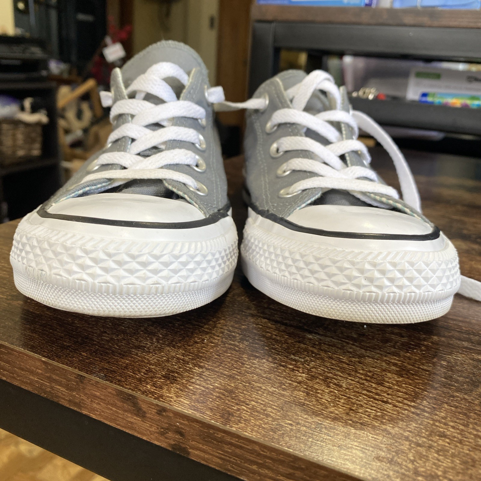 Converse Chuck Taylor Low Top Shoes All Star Double Tongue Sneakers Womens Sz 6 thumbnail 4