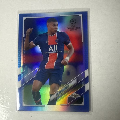 2020-21 Topps Chrome Uefa Champions League - Kylian Mbappe #95 Blue /150
