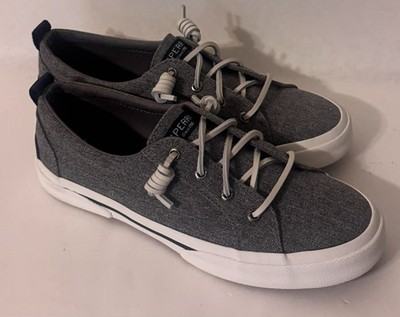 Sperry Women's  Pier Wave LTT Shoes Sparkle Grey Size 7.5