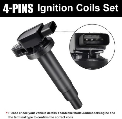 Denso Ignition Coil ForToyota Camry Yaris Prius Echo Scion 90919-02240 1.5L L4