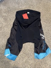 Men's Cycling Padded Shorts Lg Black Red GEL Chamois Anti-Shock Bike Riding NWT