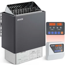 VEVOR Sauna Heater Stove 9KW Wet & Dry Stailess Steel W/ External Controller