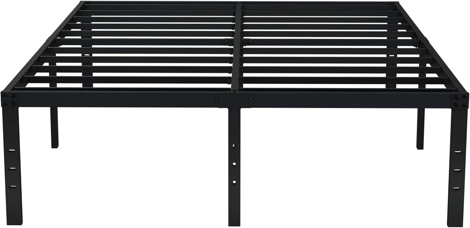 No Box Spring Needed 18 Inch Heavy Duty Metal Tall Platform Bed