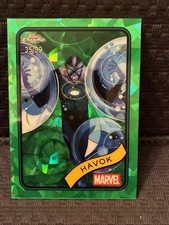 2025 Topps Chrome Sapphire Edition Marvel #19 Havok Green Sapphire /99