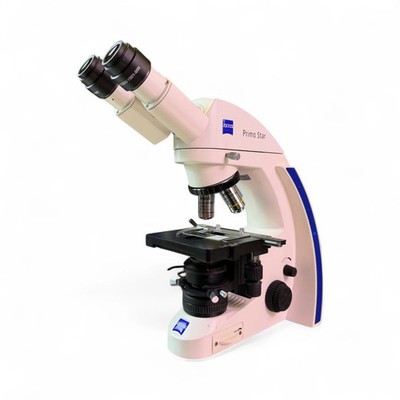 Carl Zeiss Primo Star Microscope w/ 4x 10x 40x 100x Objectives