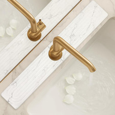 White Drying Stone Faucet Mat for Kitchen Sink Tray Diatomite Dry Stone Mat ...