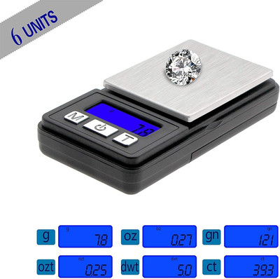 Ultra Mini Scale, 1000g x 0.1g Digital Pocket Scale, Grams and Oz 6 Units, Gr...