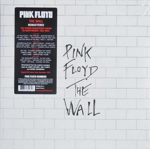 Pink Floyd THE WALL WARNER EUROPE PFR 2016 REMASTERED 180GM VINYL 2 LP NEW/SEALE