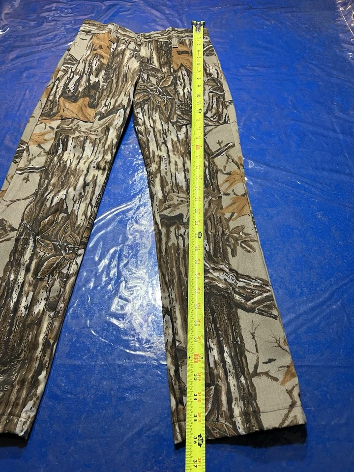 Vintage Realtree Camo Youth Pants 26x27 Hunting Made In USA - Image 3 of 4