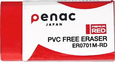 penac Blockradierer Premium Red PVC Free Eraser ER0701M-RD Radiergummi