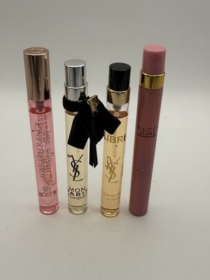 Bundle of 4 travel size perfume sprays Authentic Items Exactly As Pictured.