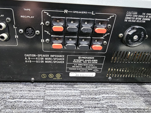 K425 Pioneer SA-506 Stereo Amplifier Fully Workong Sound Great - Picture 15 of 15