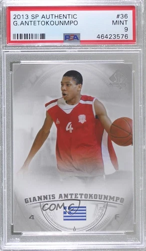 2013-14 SP Authentic Giannis Antetokounmpo #36 PSA 9 MINT Rookie RC