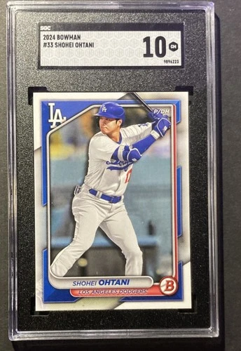Bowman 2024 Shohei Ohtani #33 Base Set SGC 10 Dodgers MLB Baseball Card