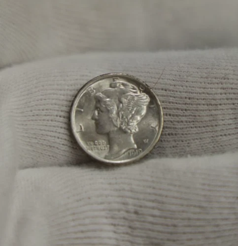 1919 US Mercury Dime 10c Nice AU