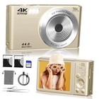 2025 Upgrade Digital Camera,Digital Camera 4K 44Mp, Compact Point and Shoot