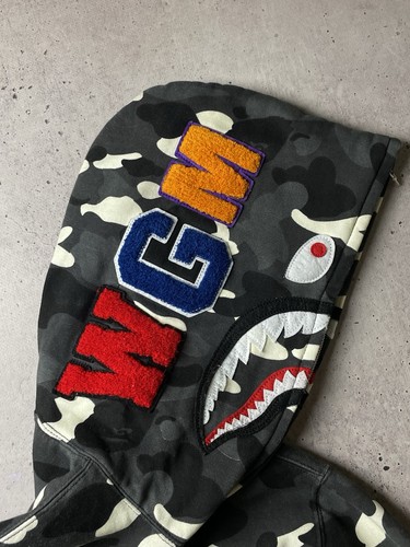 Herren BAPE Camo Shark Fullzip Hoodie A Bathing Ape - Bild 10 von 17