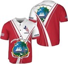 Personalized Liberia 3D BASEBALL JERSEY SHIRT Mother Day Gift All Over Print