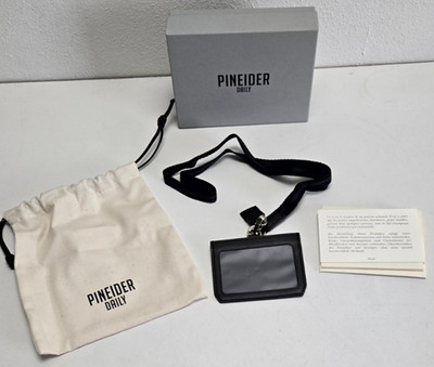 PINEIDER   Daily Badge Holder   Ausweishalter   Nero   Leder   (1074 W3)