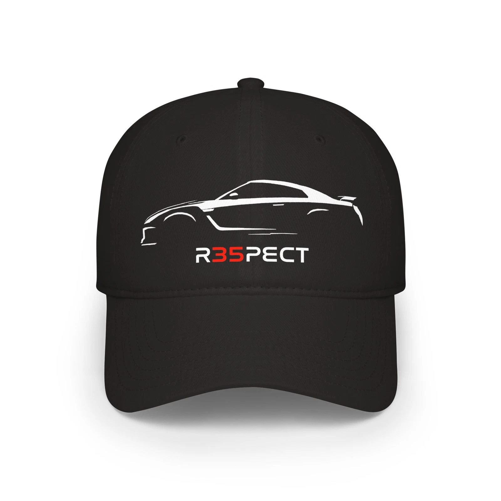 GT-R R35 Hat | R35 Side Silhouette Cap | JDM Car Guy Gift | Adjustable
