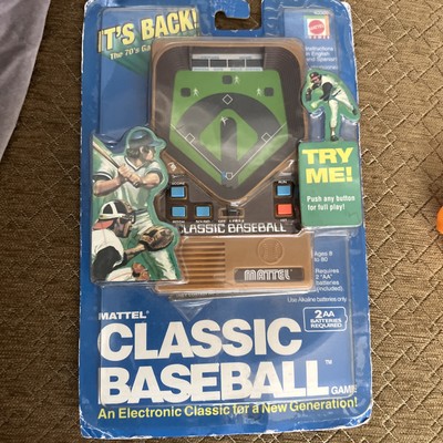 Mattel Classic Baseball Handheld Electronic Game MLB 2001 43386 New Sealed! 