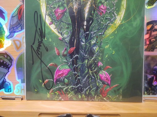 Poison Ivy Jamie Tyndall Signed COA VIRGIN VARIANT DAUGHTERS OF EDEN #1 - Picture 10 of 13
