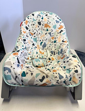 Fisher-Price Infant-to-Toddler Rocker Vibrating Bouncer Washable Cover Gray