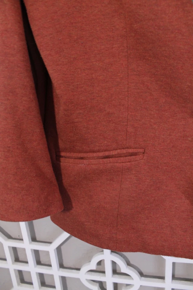 Cartonnier Anthropologie Blazer Womens L Orange Single Button Business Career - Imagem 3 de 4