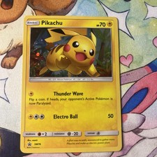 2017 Pokemon Pikachu Shining Legends Pin Coll. Black Star Holo Promo SM76