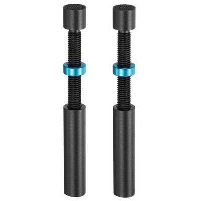 2Pcs Graphics Card Support,74-120mm Adjustable Height Aluminum Alloy Black, Blue