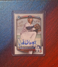 1st Bowman Chrome Auto Jakob Wright 2025 Topps CPA-JWR Dodgers Prospect