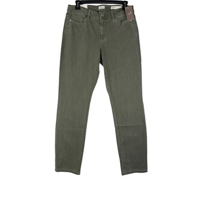 J. Jill Authentic Fit Slim Ankle Jeans Light Caraway Green Size 6 NWT 128091
