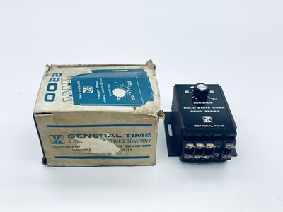 GENERAL TIME 2211 1PF Solid State Delay Timer 0 to 10sec 10A 117VDC/AC 50/60Hz