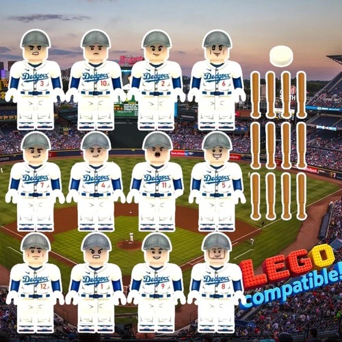 12x⚾️ Custom Figure Los Angeles LA Dodgers Toy set Baseball Ohtani Mini Figures