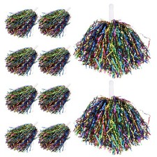 10 Pcs Cheerleader Pompons Pompoms Balls Bright Cheerleading Props