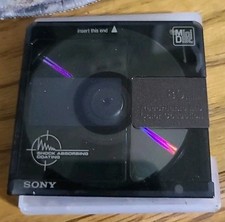 Sony Color Collection Single 1 80 Min Recordable MiniDisc MD Onyx Black Used