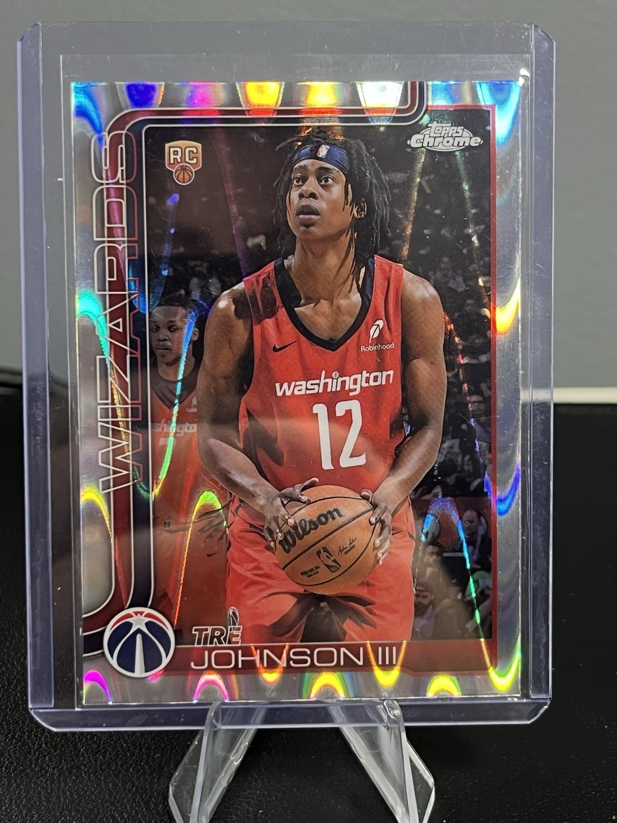 2025-26 Topps Chrome - Tre Johnson #256 RayWave Refractor (RC)