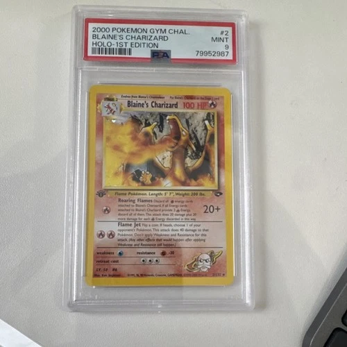 Blaine's Charizard 2/132 Gym Challenge 1st Edition Holo PSA 9 2000 EN