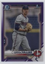 2021 Bowman Draft Chrome Purple Refractor 92/250 Steven Hajjar #BDC-161 6o3
