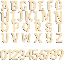 Wooden Letters 3 Inch for Crafts Small Wood Letters 3 Inch Unfinished Wooden Alp