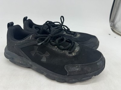 Under Armour Charged Assert 9 Running Sneakers Mens Triple Black - 12 EXTRA WIDE