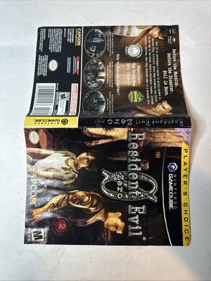 Resident Evil Zero GameCube Artwork Cover Only No Game
