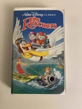 A Walt Disney Classic The Rescuers VHS Tape Movie Cartoon Clamshell Children's M