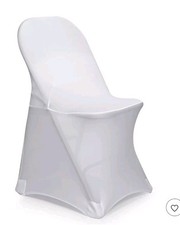 Spandex Folding Chair Cover Wedding Party - WHITE - 1 Unit