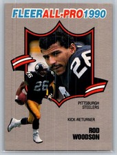 1990 Fleer Football All-Pro #25 Rod Woodson - VG - Pittsburgh Steelers