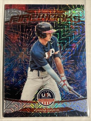 2026 Panini Stars And Stripes Prizm KONNOR GRIFFIN FIREWORKS MOJO# rd /25 SSP